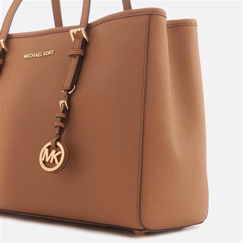 michael kors brown leather handbag|michael kors brown tote handbags.